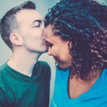Couples counseling: happy interracial couple