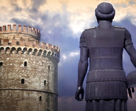 King Phillip II famous king of Macedone, Greek democraacy
